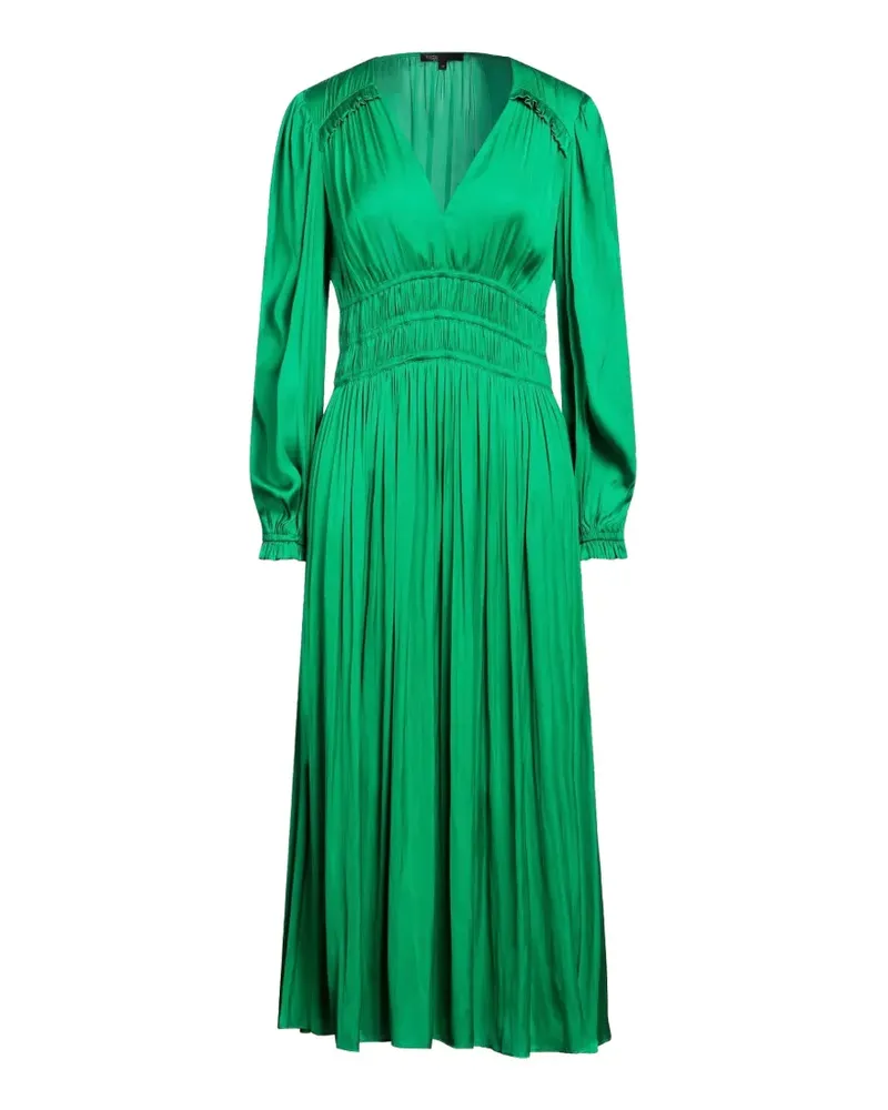 Maje ruffled-detail midi dress - Grün Grün