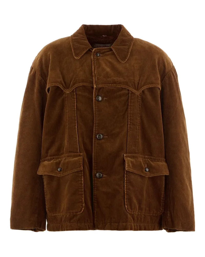 SAINT MXXXXXX corduroy front-pocket jacket - Braun Braun