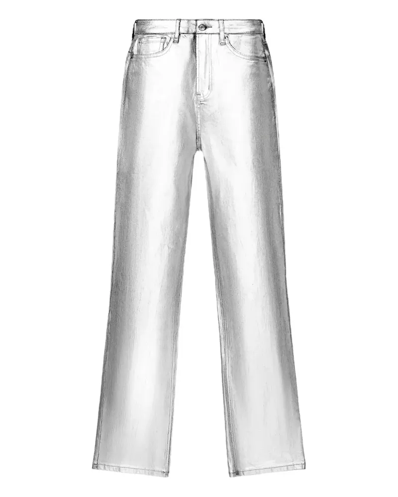 RTA Odette Bootcut-Jeans - Silber Silber