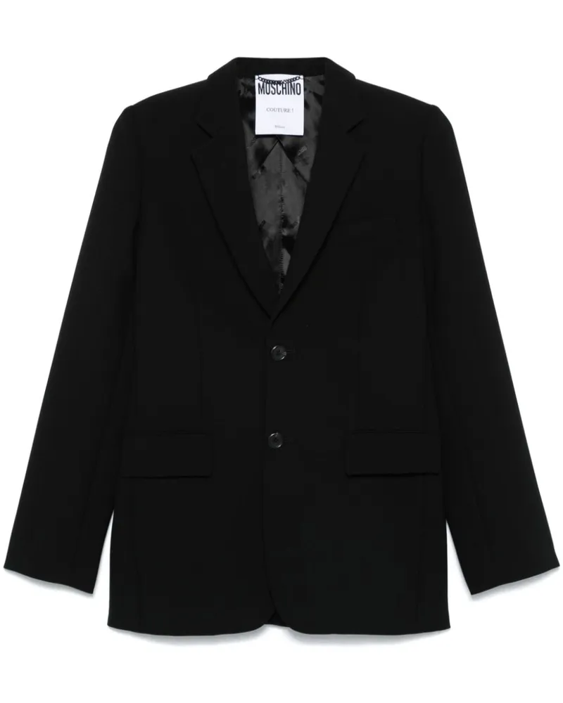 Moschino Einreihiges Sakko - Schwarz Schwarz