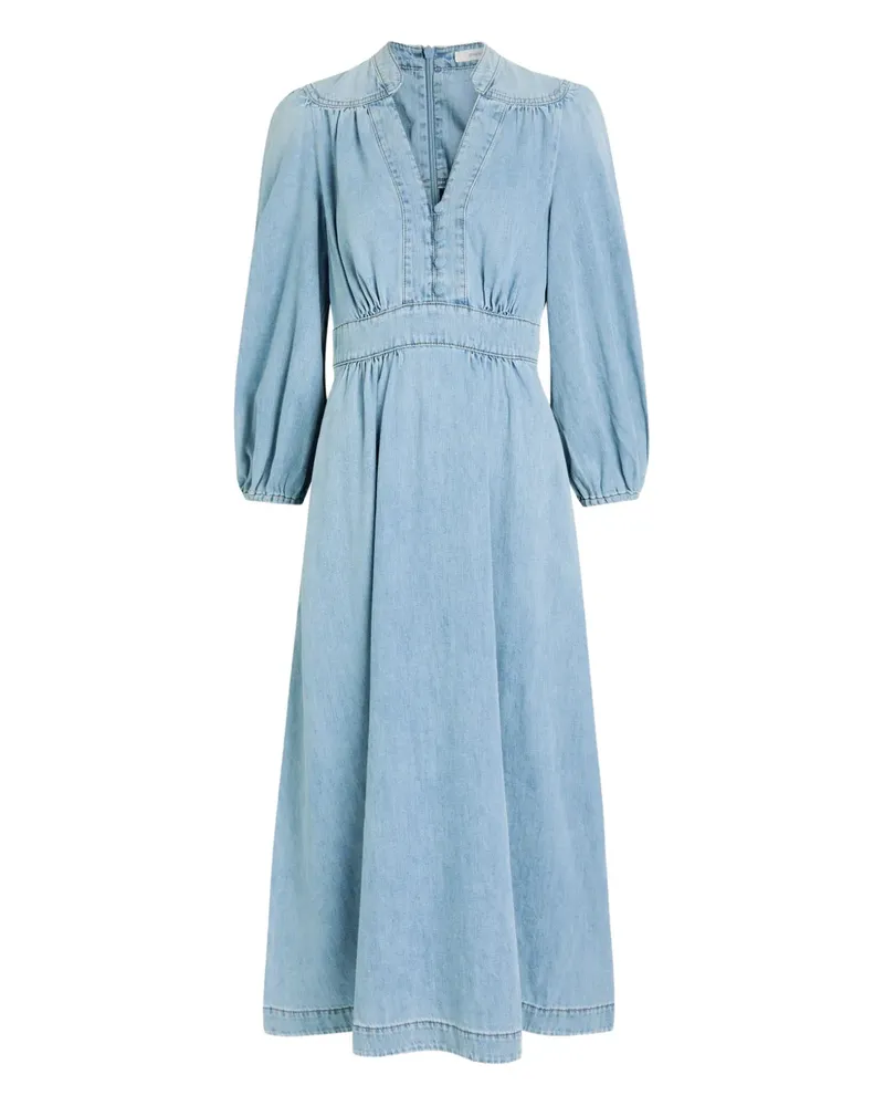 Zimmermann Wanderlust V-neck midi dress - Blau Blau