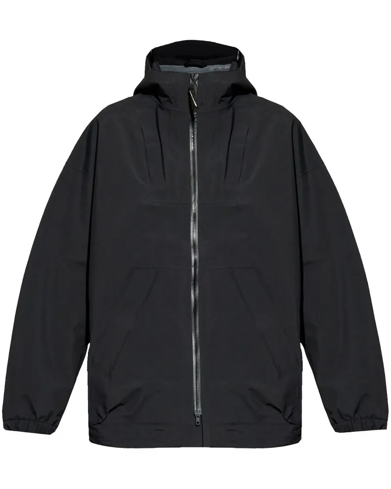 Y-3 x adidas wasserdichte Jacke - Schwarz Schwarz