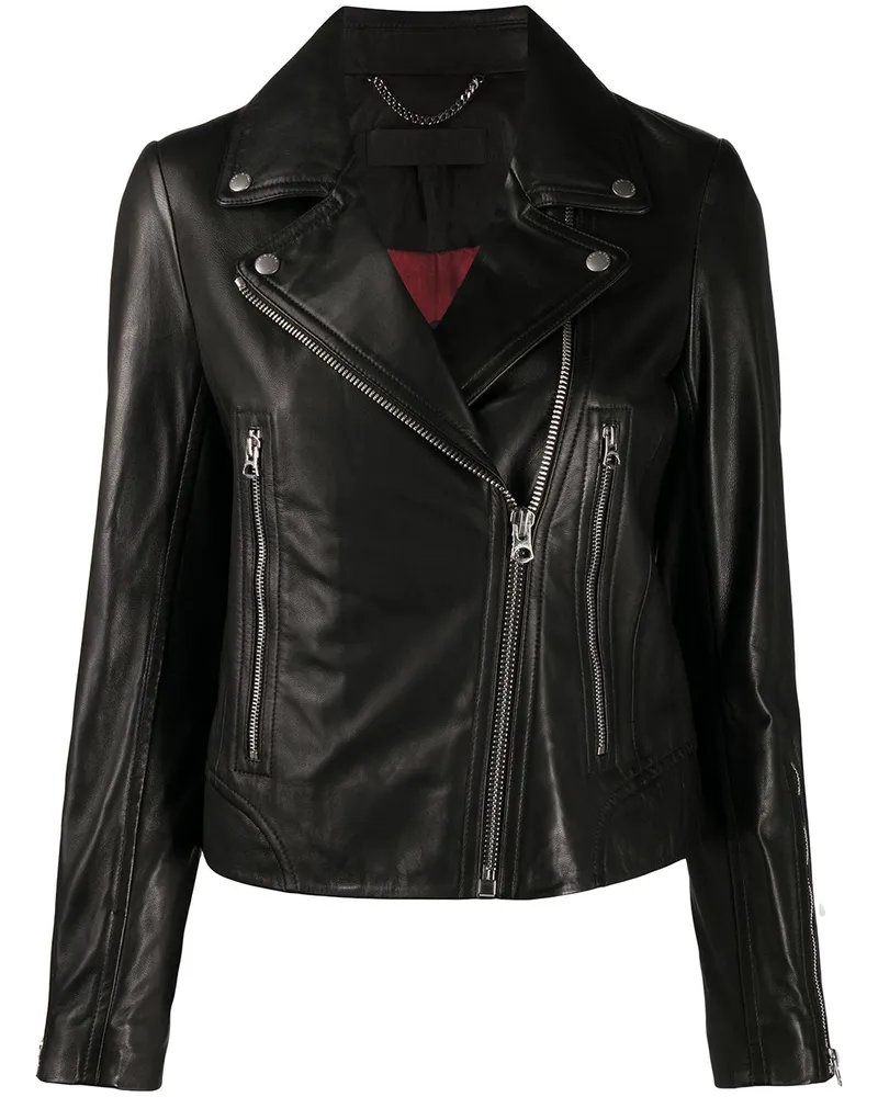 Rag & Bone Klassische Bikerjacke Schwarz