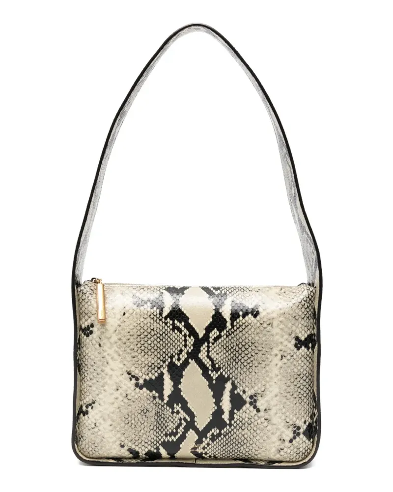 KHAITE Lori Squared snakeskin-effect shoulder bag - Nude Nude