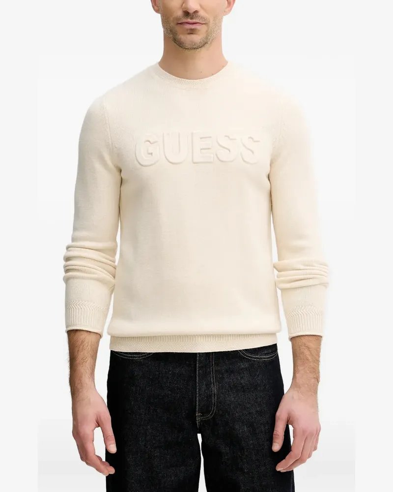 Guess embossed logo sweater - Nude Nude