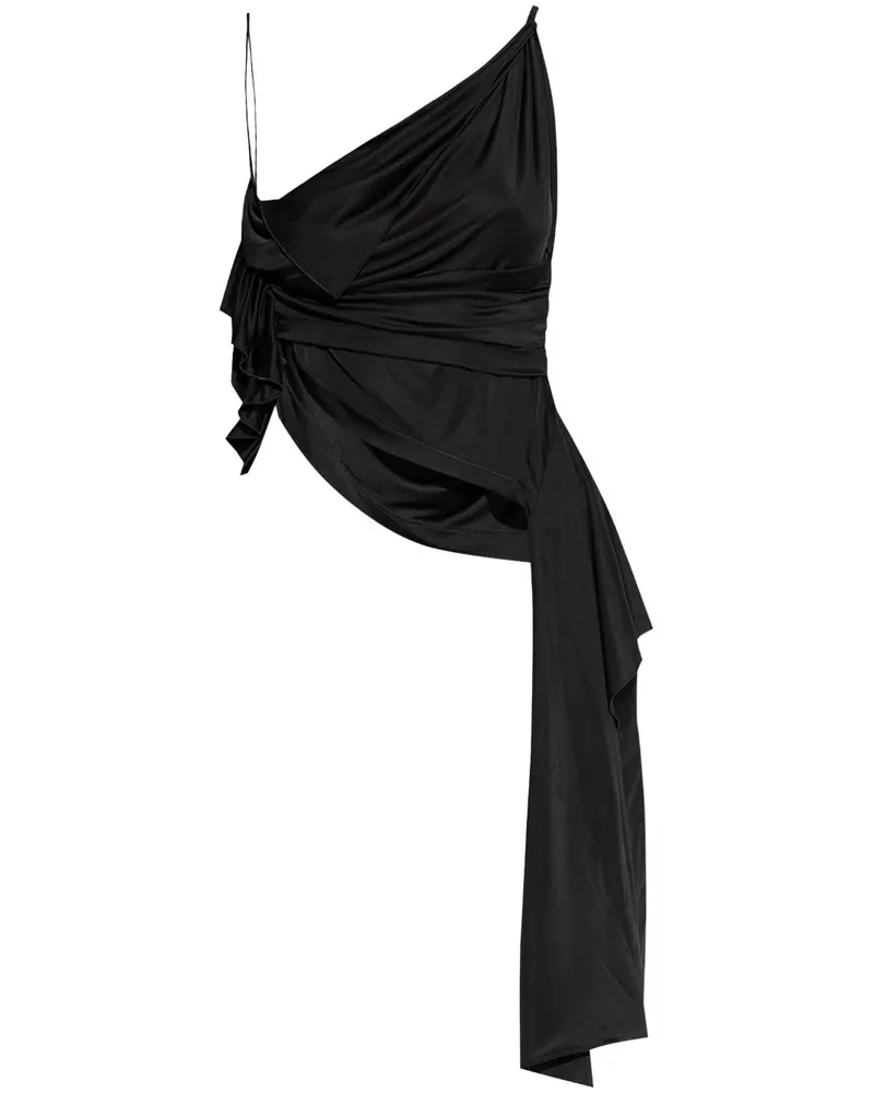 Dsquared2 Asymmetrisches Oberteil - Schwarz Schwarz