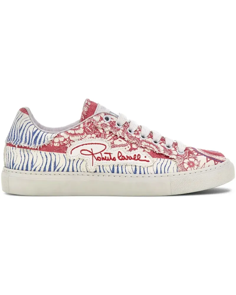 Roberto Cavalli Sneakers mit Bandana-Print - Rot Rot