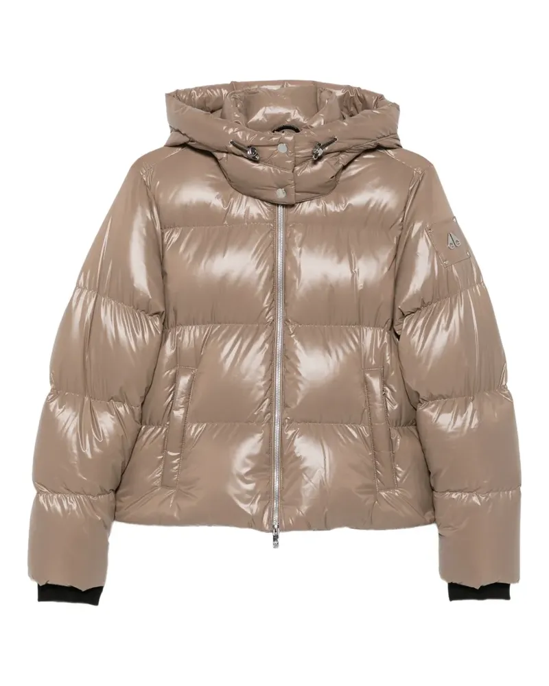 Moose Knuckles hooded quilted jacket - Nude Nude