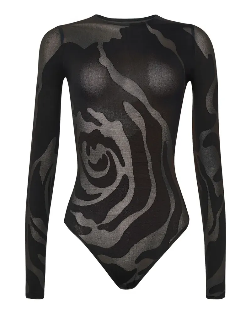 Wolford Rose Shadow bodysuit - Schwarz Schwarz