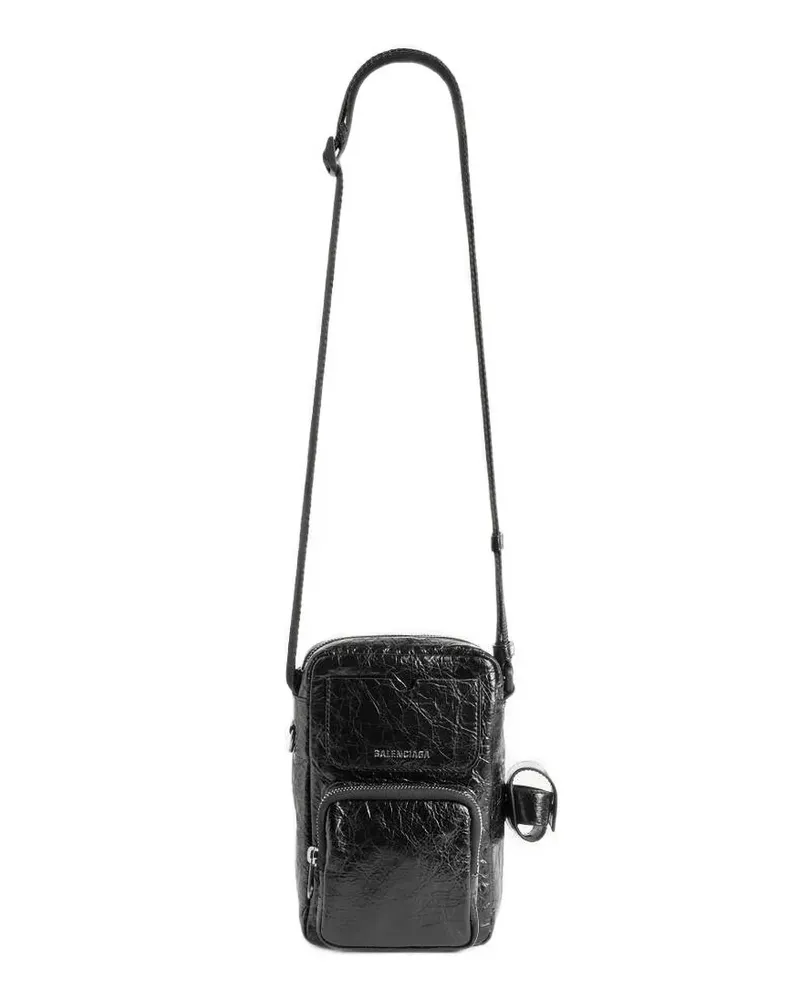 Balenciaga Superbusy Vertical Umhängetasche - Schwarz Schwarz