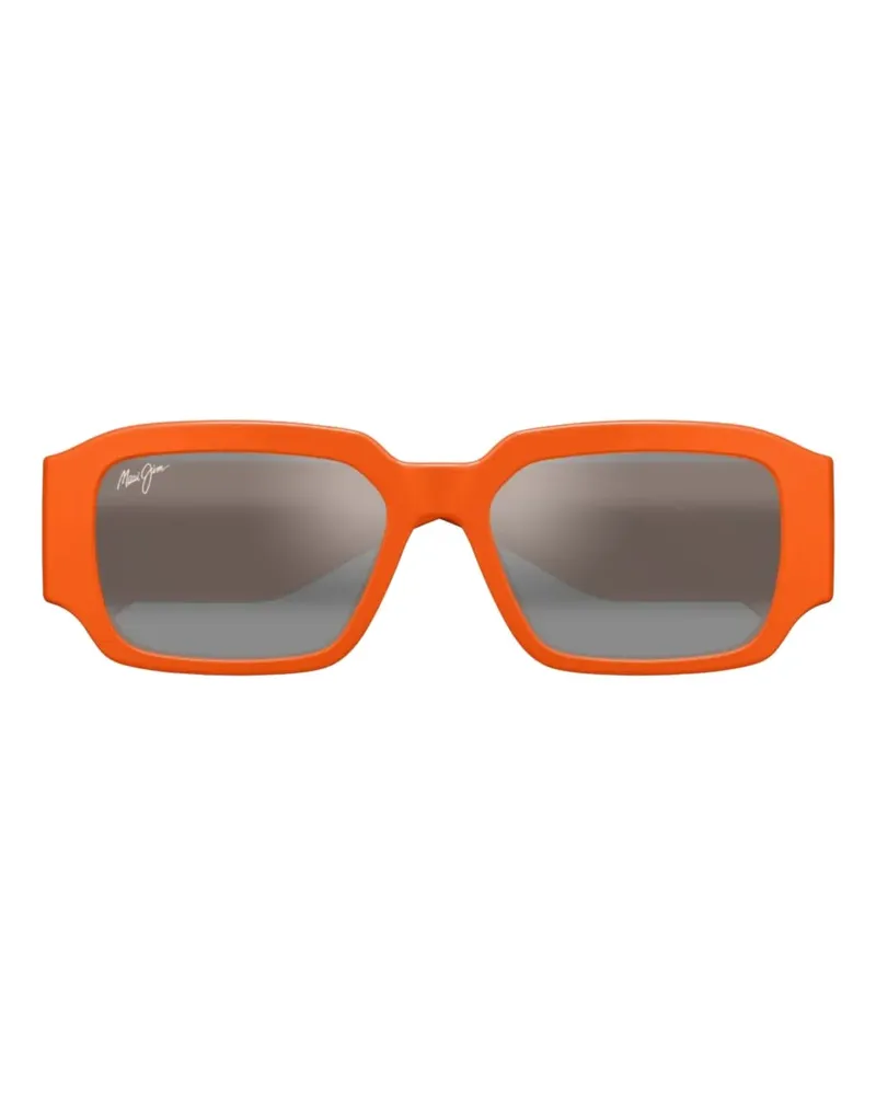 Maui Jim Sonnenbrille mit eckigem Gestell - Orange Orange
