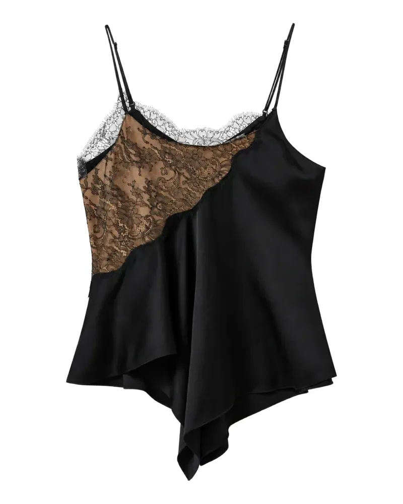 Stella McCartney Camisole-Top aus Satin - Schwarz Schwarz