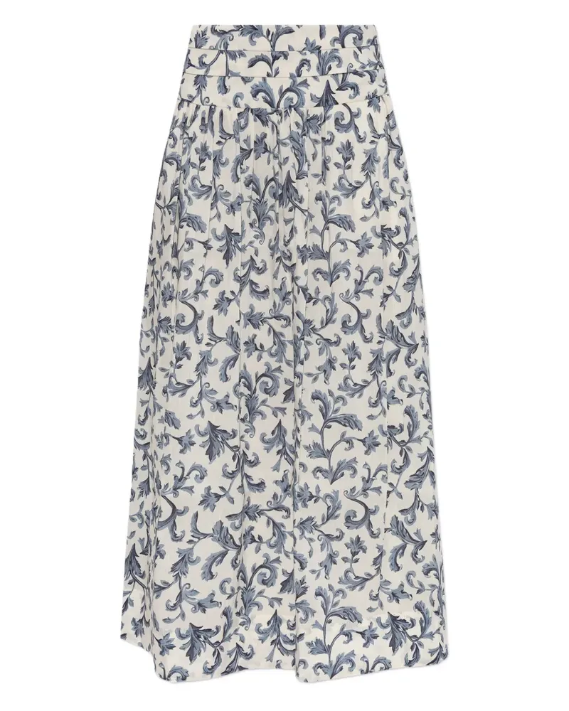 Posse Rue baroque-print maxi skirt - Weiß Weiß