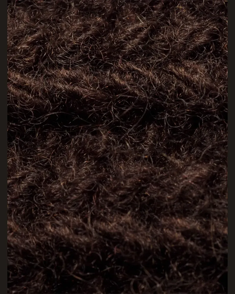 Miu Miu Fingerlose Handschuhe mit Logo-Detail - Braun Braun