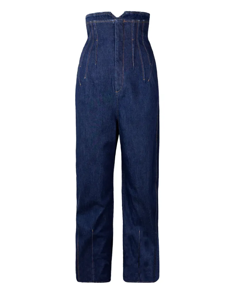 SPORTMAX Jeans mit hohem Bund - Blau Blau