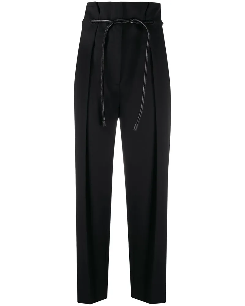 3.1 phillip lim Taillenhose mit Gürtel - Schwarz Schwarz