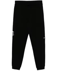 EA7 Jogginghose mit gummiertem Logo Schwarz