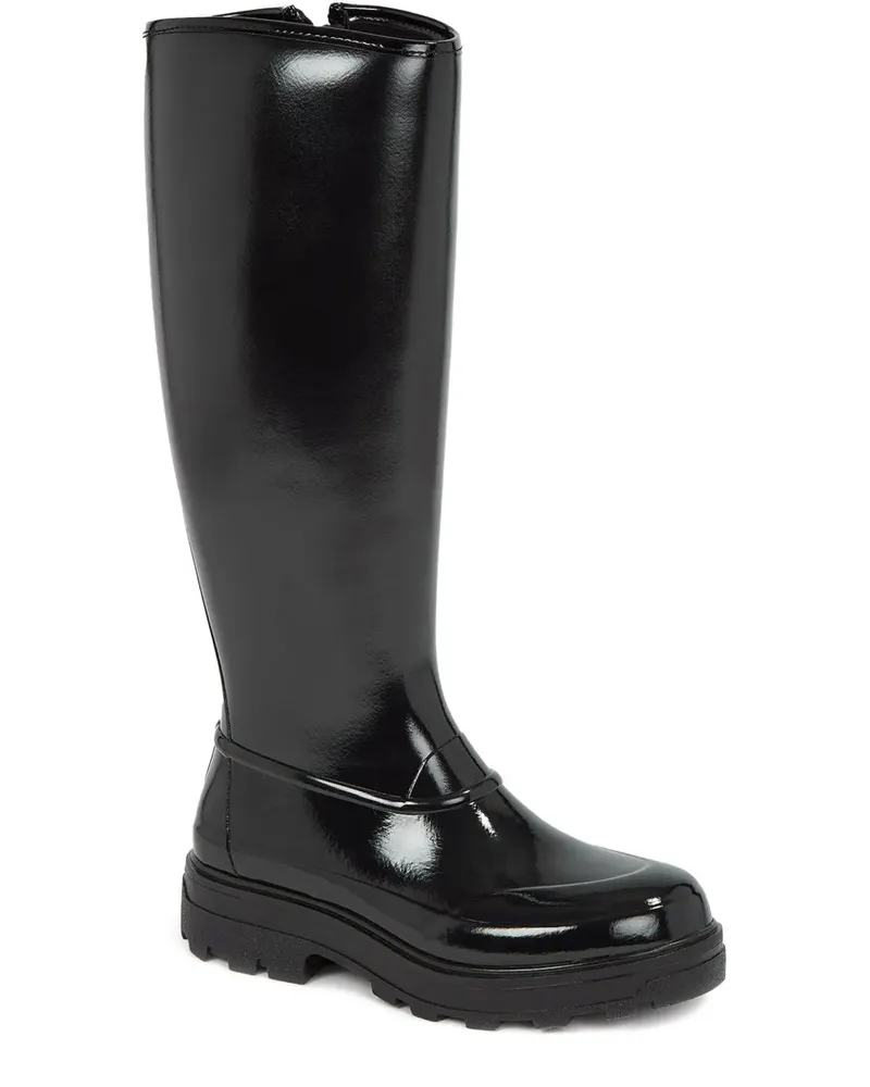KASSL Tijntje Regenstiefel mit Reißverschluss - Schwarz Schwarz