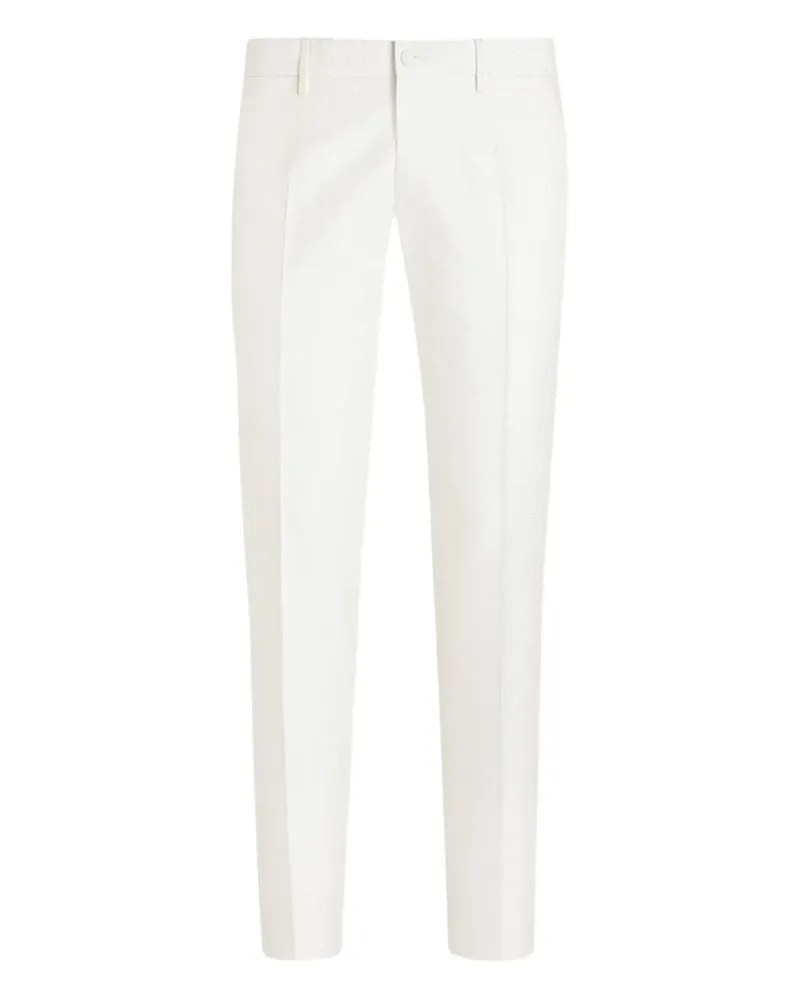 Dolce & Gabbana Gemusterte Hose - Weiß Weiß