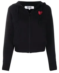 Comme des Garçons Kapuzenjacke mit Logo Schwarz