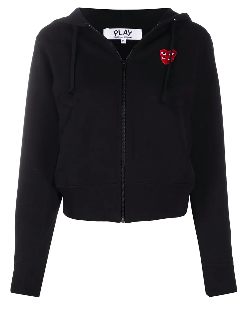 Comme des Garçons Kapuzenjacke mit Logo - Schwarz Schwarz