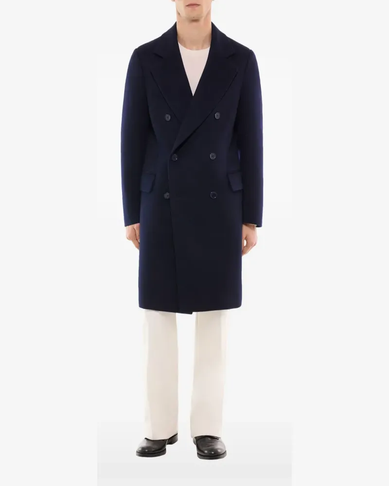 FURSAC herringbone double-breasted coat - Blau Blau