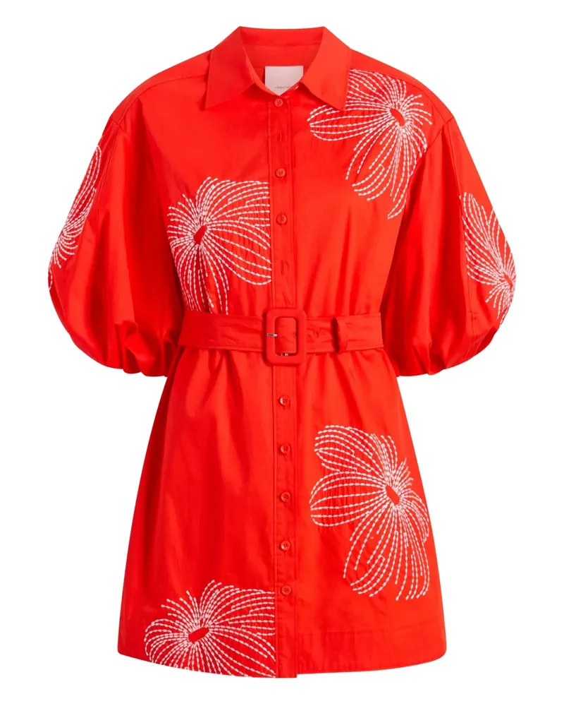 Cinq à Sept Rhea Midikleid - Rot Rot