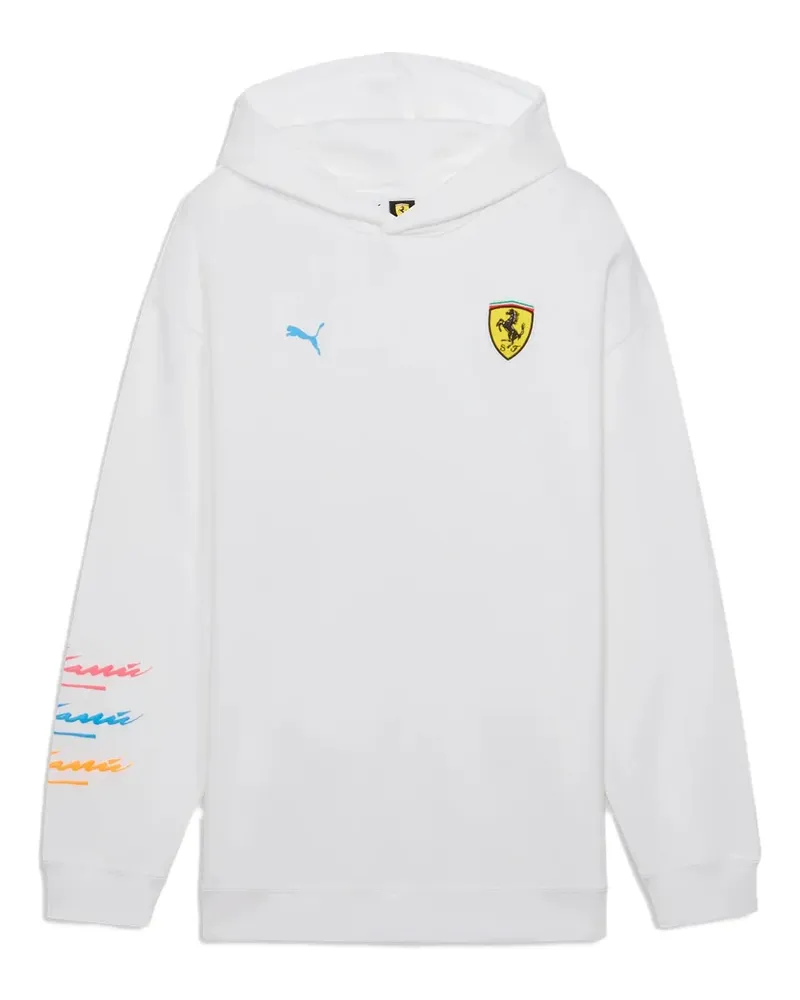 Puma Scuderia Ferrari special edition graphic hoodie - Weiß Weiß