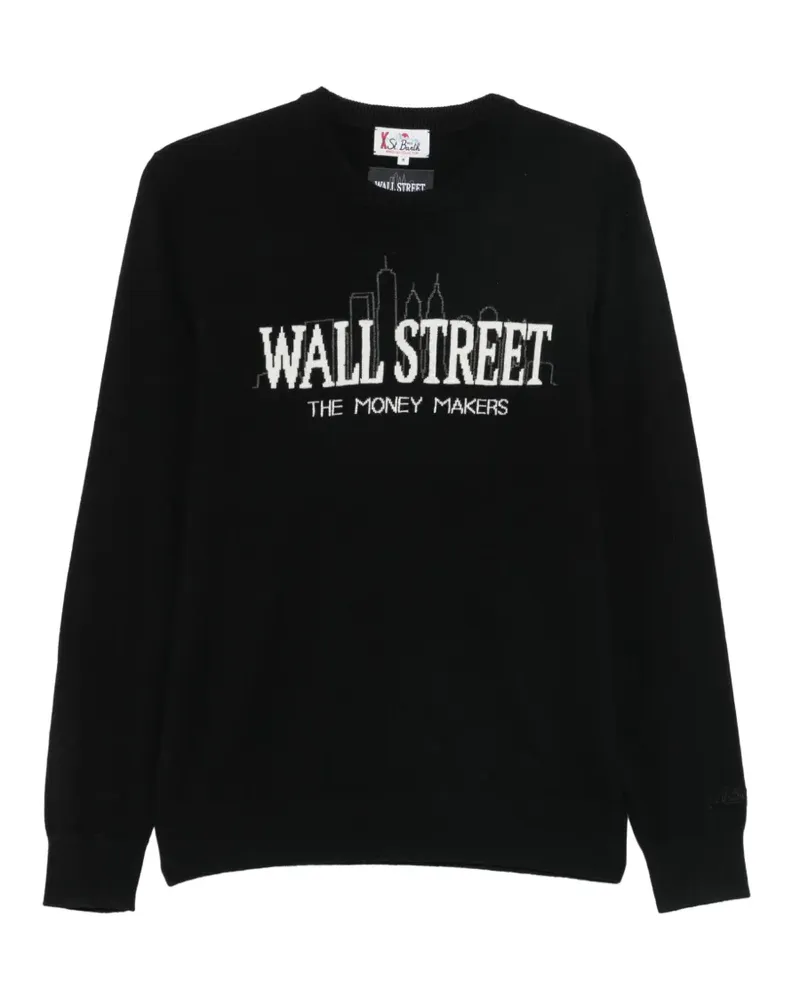 MC2 Saint Barth Heron Lifht Pullover mit Intarsien-Muster - Schwarz Schwarz