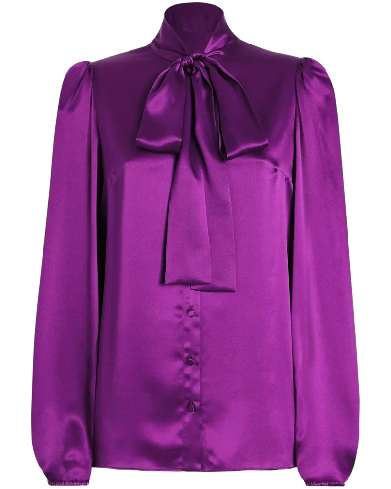 Dolce & Gabbana Hemd aus Seide - Violett Violett