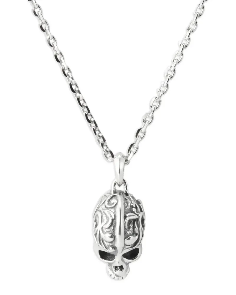 Emanuele Bicocchi large Skull necklace - Silber Silber