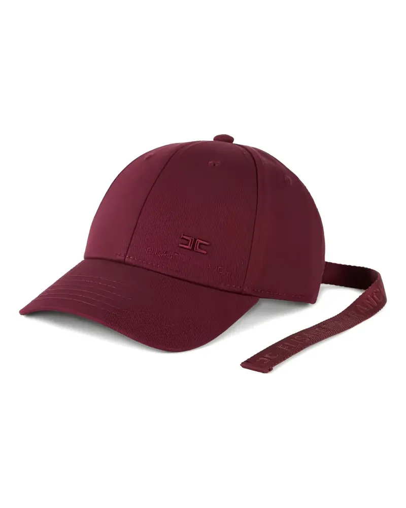 Elisabetta Franchi logo ribbon baseball cap - Rot Rot
