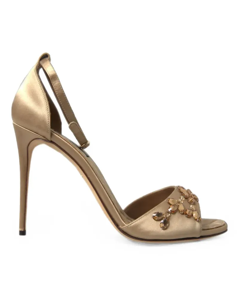 Dolce & Gabbana Sandalen mit Kristallen - Gold Gold