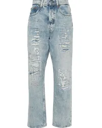 Ralph Lauren Gerade Jeans mit hohem Bund Blau