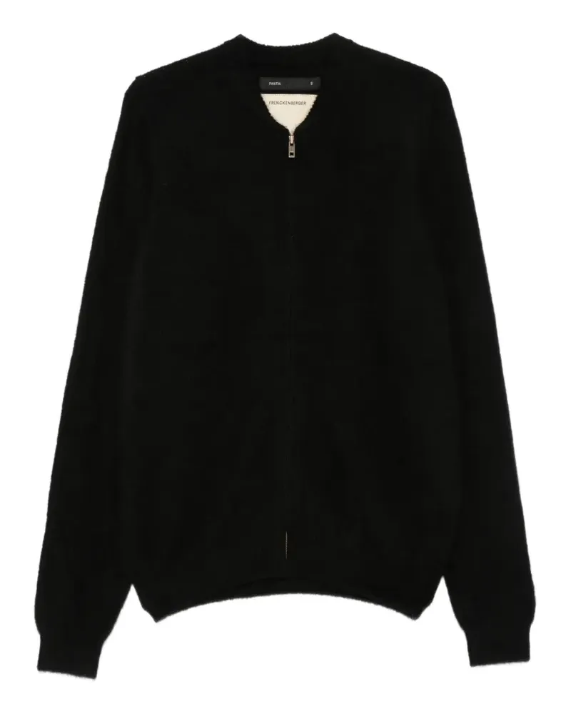 Frenckenberger Cardigan mit Reißverschluss - Schwarz Schwarz