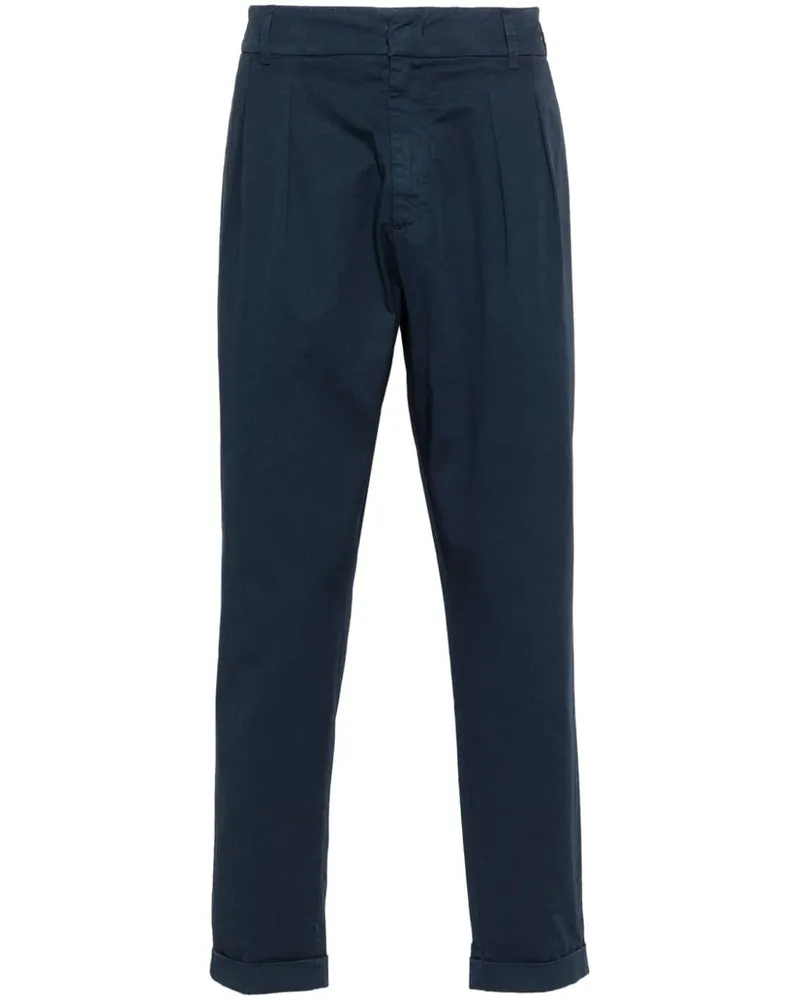 Dondup Tapered-Chino mit Logo Blau