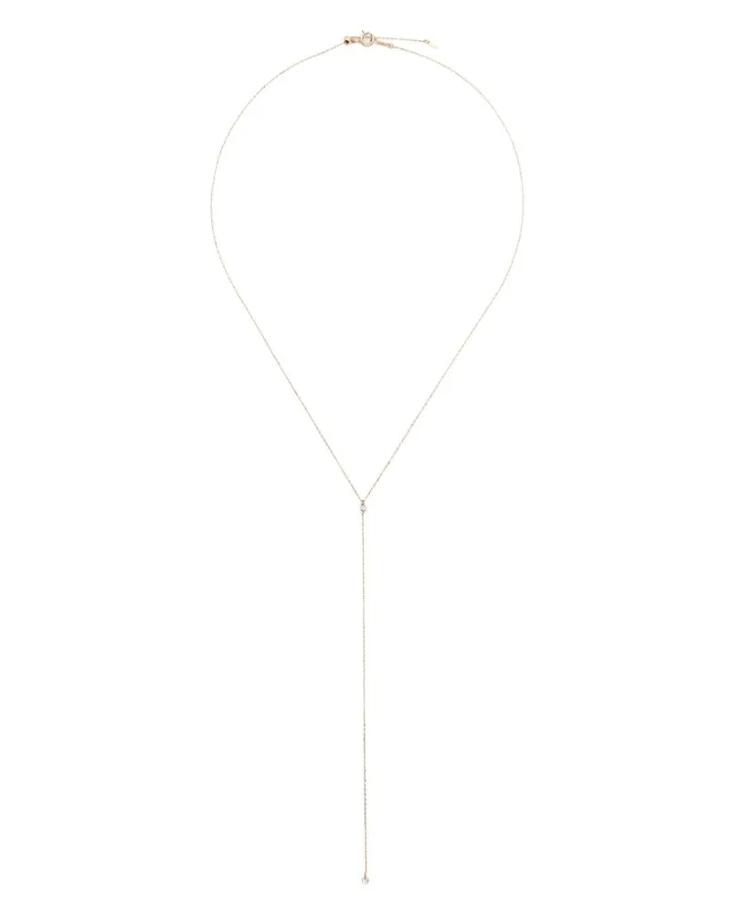 PERSEE Mini 18kt Danaé Gelbgoldhalskette mit Diamant Gold