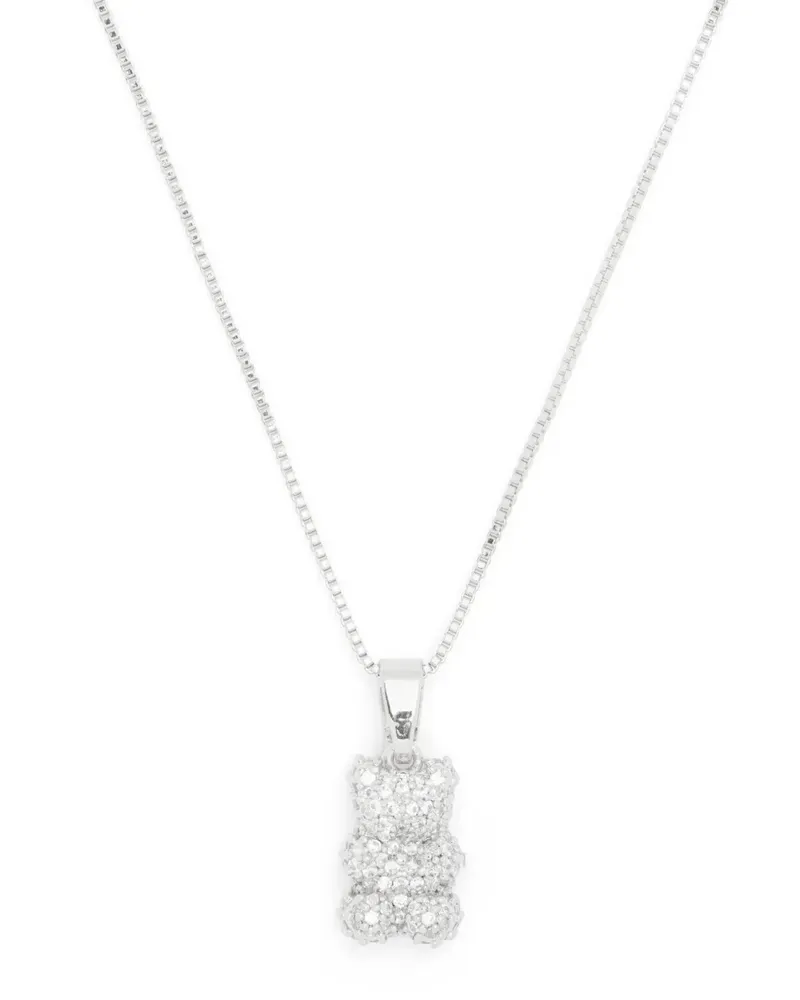 CRYSTAL HAZE Pave Nostalgia Bear Halskette - Silber Silber