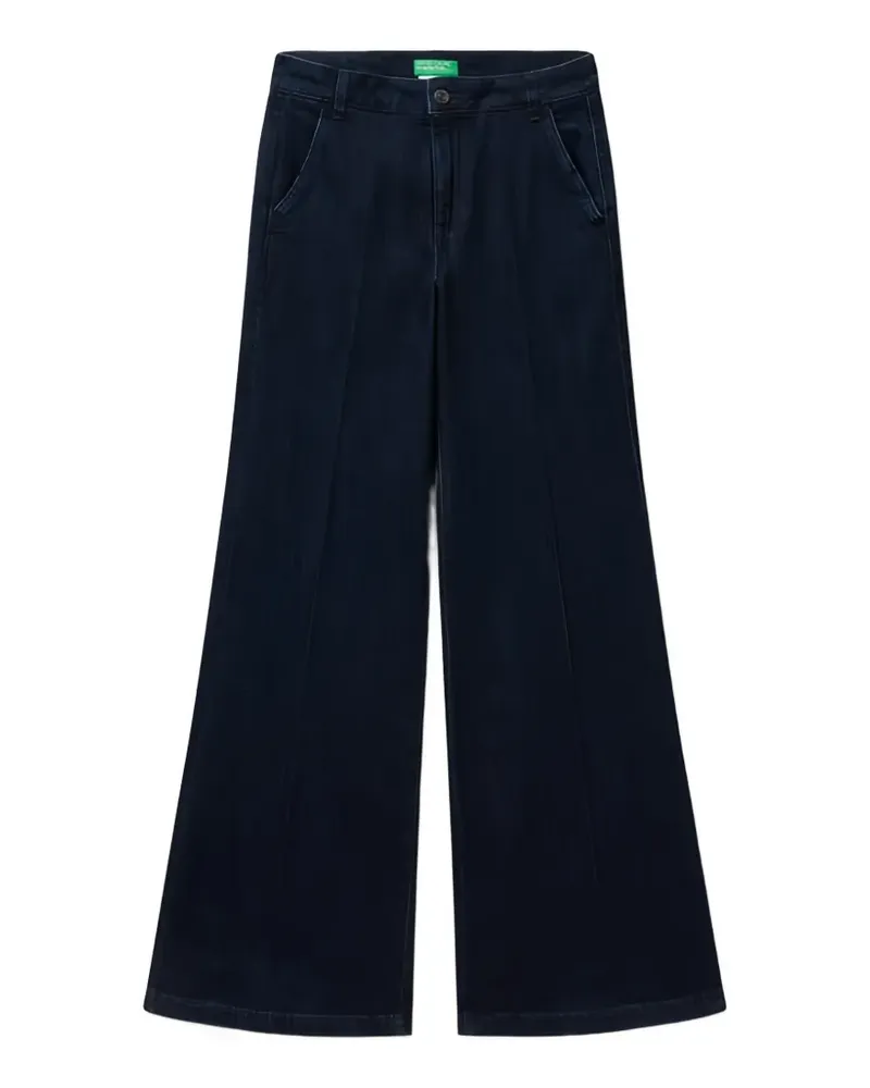 Benetton Hose mit weitem Bein - Blau Blau