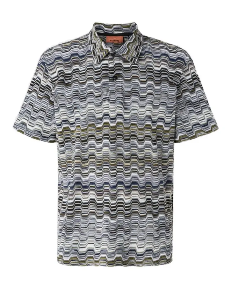 Missoni Poloshirt mit Jacquardmuster - Grün Grün
