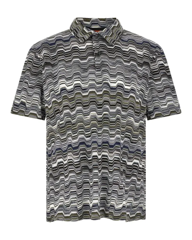 Missoni Poloshirt mit Jacquardmuster - Grün Grün