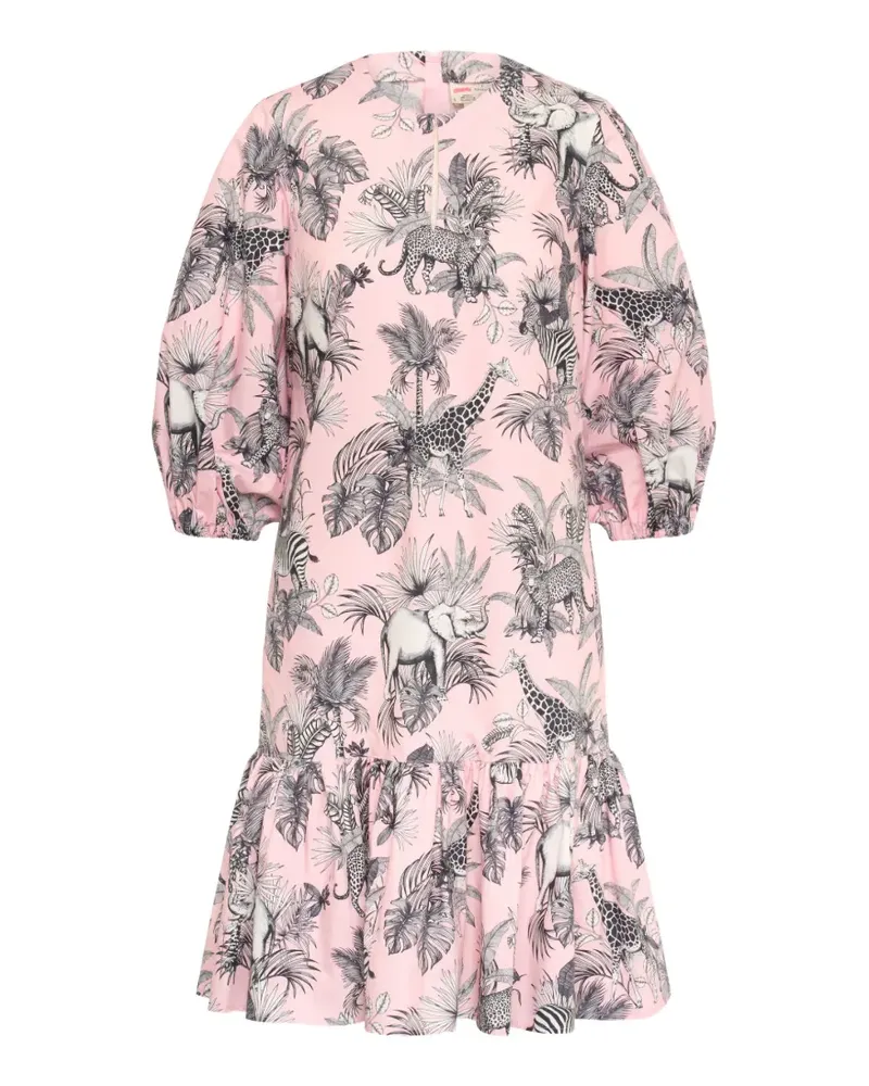 Maison Common animal-print mini dress - Rosa Rosa