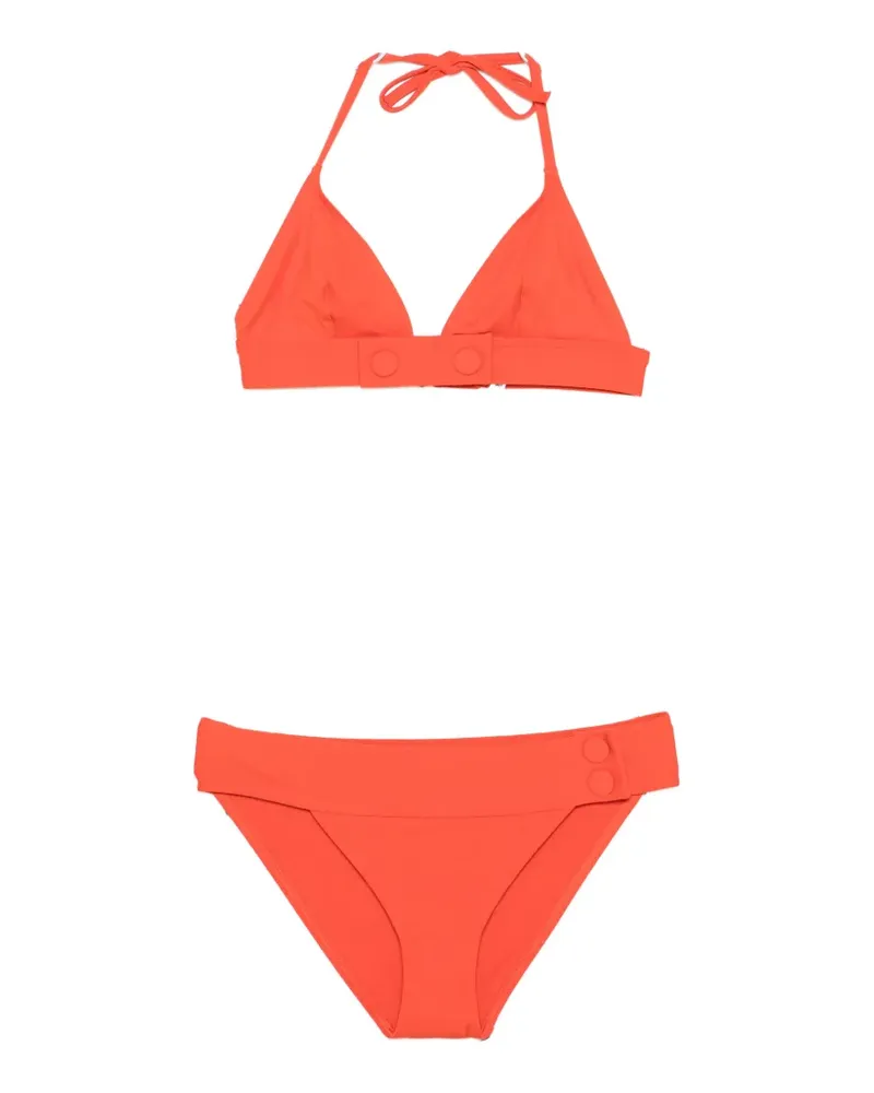 Eres button-embellished bikini - Orange Orange