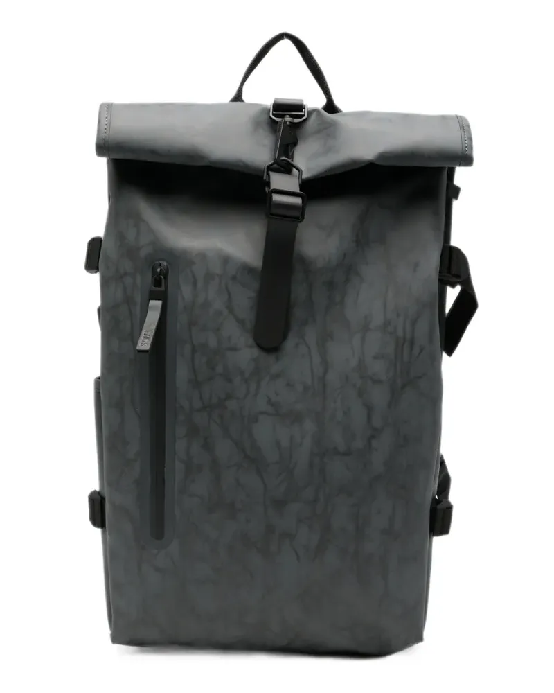 RAINS roll-top buckle backpack - Grau Grau