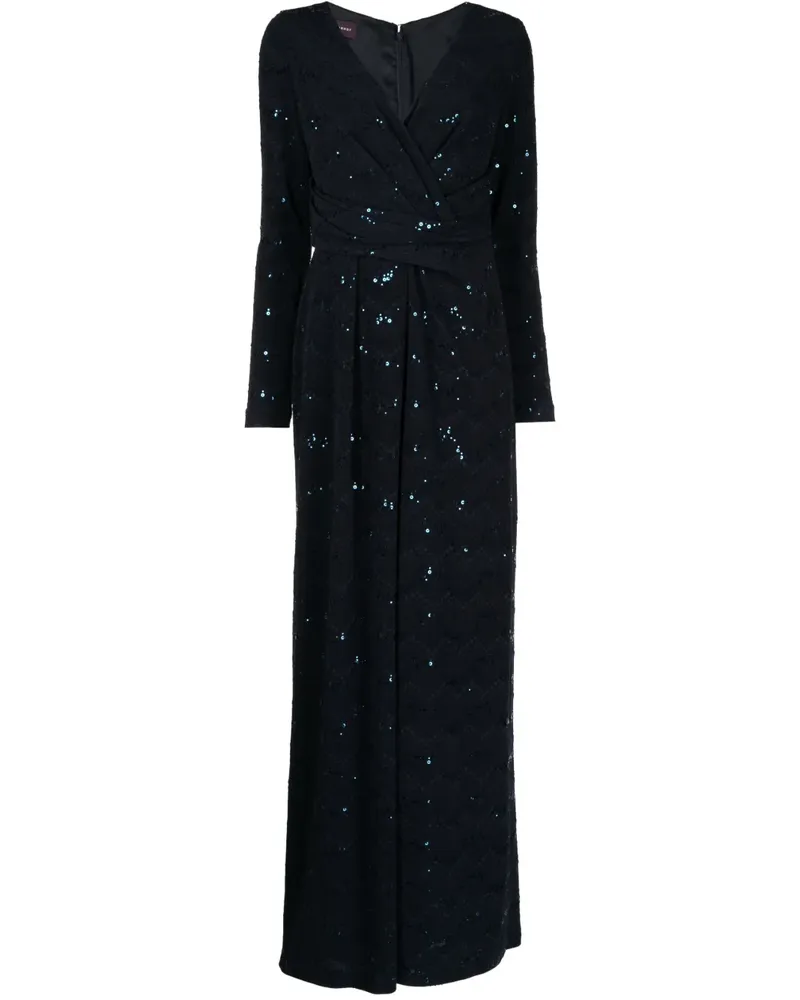 Talbot Runhof Jumpsuit mit Pailletten - Blau Blau
