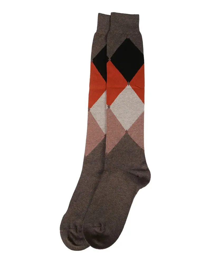 Ballantyne Gemusterte Socken - Braun Braun