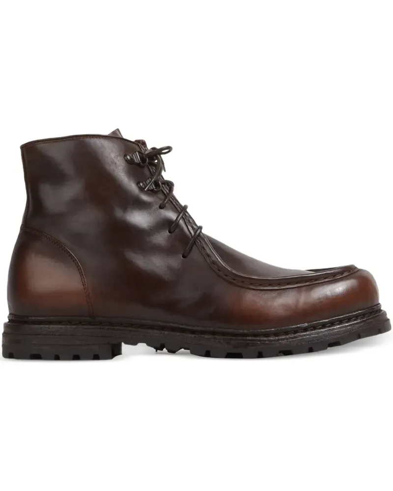 Officine Creative Italia Stiefel mit runder Kappe - Braun Braun
