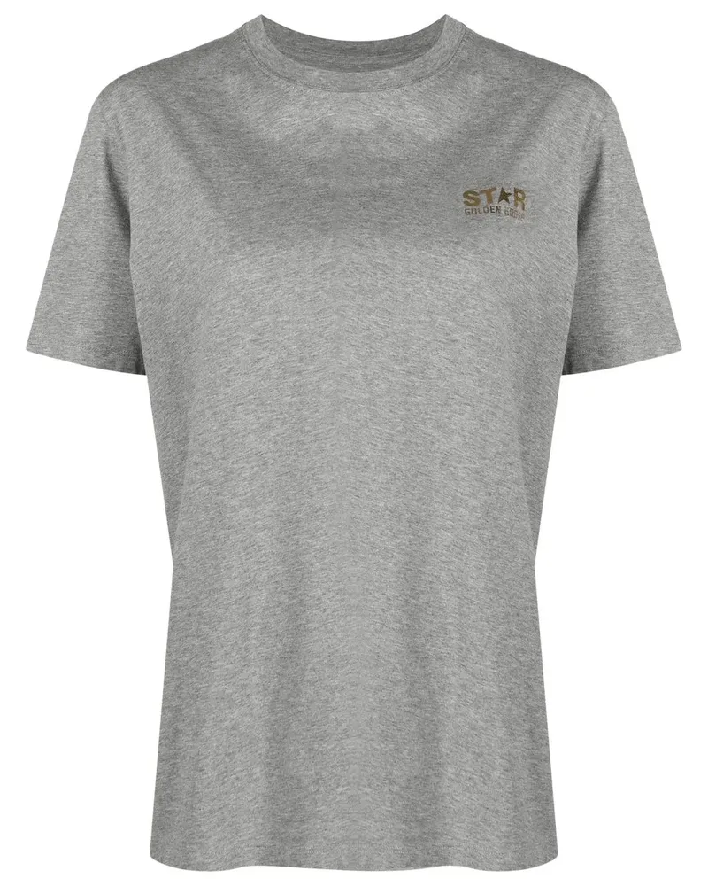 Golden Goose T-Shirt mit Logo-Print - Grau Grau