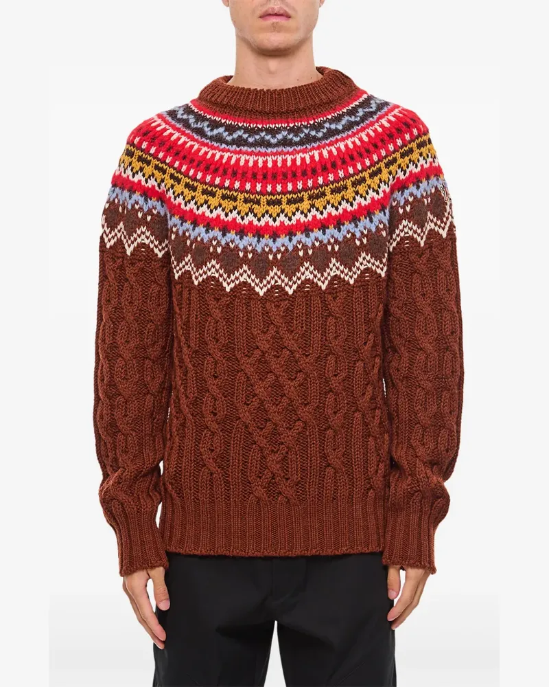 Moncler Pullover mit Rundhalsausschnitt - Rot Rot