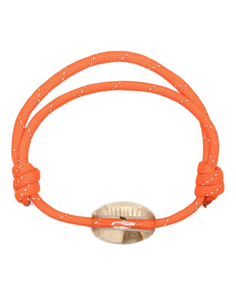 DEZSO 18kt Cowry Rotgoldarmband - Rosa Rosa